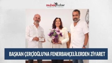 BAŞKAN &Ccedil;ER&Ccedil;İOĞLU'NA FENERBAH&Ccedil;ELİLERDEN ZİYARET