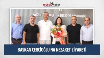 BAŞKAN &Ccedil;ER&Ccedil;İOĞLU'NA NEZAKET ZİYARETİ