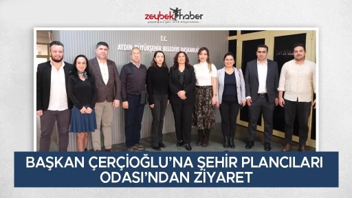 BAŞKAN &Ccedil;ER&Ccedil;İOĞLU&rsquo;NA ŞEHİR PLANCILARI ODASI&rsquo;NDAN ZİYARET