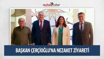 BAŞKAN &Ccedil;ER&Ccedil;İOĞLU'NA ZİYARET