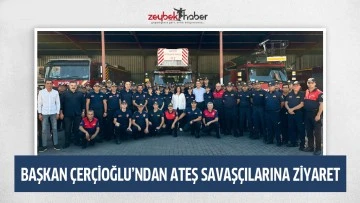 BAŞKAN &Ccedil;ER&Ccedil;İOĞLU&rsquo;NDAN ATEŞ SAVAŞ&Ccedil;ILARINA ZİYARET