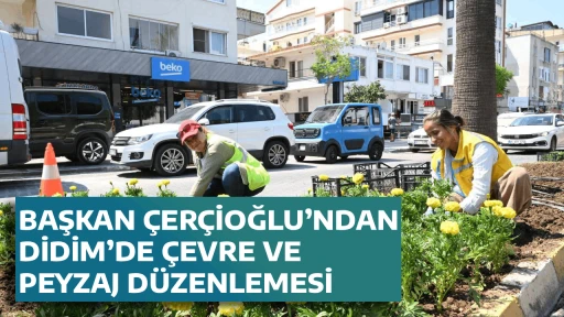 BAŞKAN &Ccedil;ER&Ccedil;İOĞLU&rsquo;NDAN DİDİM&rsquo;DE &Ccedil;EVRE VE PEYZAJ D&Uuml;ZENLEMESİ