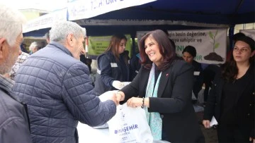 Başkan &Ccedil;er&ccedil;ioğlu, Sultanhisar ve At&ccedil;a'da yerel fide dağıttı