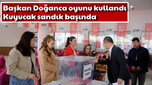 Başkan Doğanca oyunu kullandı: Kuyucak sandık başında