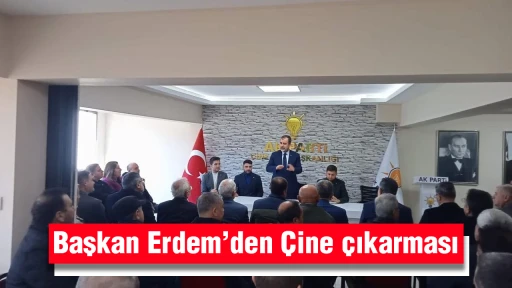 Başkan Erdem&rsquo;den &Ccedil;ine &ccedil;ıkarması