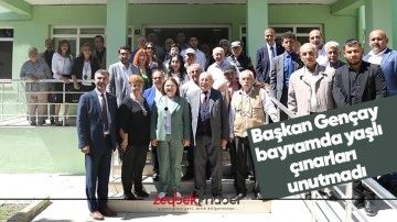 Başkan Gen&ccedil;ay bayramda yaşlı &ccedil;ınarları unutmadı
