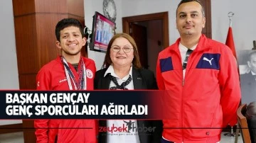 Başkan Gen&ccedil;ay gen&ccedil; sporcuları ağırladı
