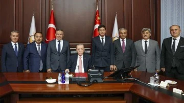 Başkan G&uuml;ler, Cumhurbaşkanı Erdoğan ile g&ouml;r&uuml;şt&uuml;