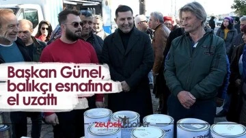 Başkan G&uuml;nel, balık&ccedil;ı esnafına el uzattı