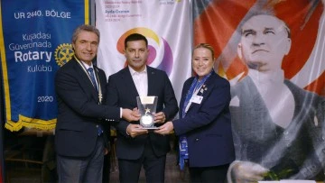 Başkan G&uuml;nel'e başarı &ouml;d&uuml;l&uuml;