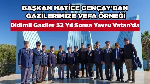 BAŞKAN HATİCE GEN&Ccedil;AY&rsquo;DAN GAZİLERİMİZE VEFA &Ouml;RNEĞİ