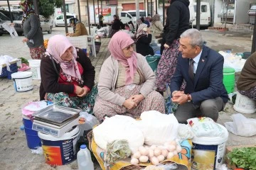 Başkan Kaplan &uuml;retici kadınlara k&ouml;yl&uuml; pazarı m&uuml;jdesi verdi