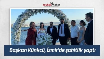 Başkan K&uuml;nkc&uuml;, İzmir&rsquo;de şahitlik yaptı