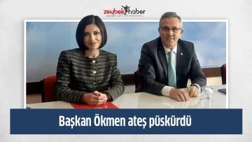 Başkan &Ouml;kmen ateş p&uuml;sk&uuml;rd&uuml;