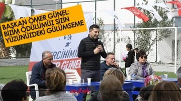 Başkan &Ouml;mer G&uuml;nel: Bizim &ouml;d&uuml;l&uuml;m&uuml;z sizin y&uuml;z&uuml;n&uuml;zdeki g&uuml;l&uuml;mseme