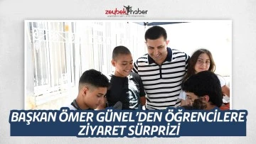 BAŞKAN &Ouml;MER G&Uuml;NEL&rsquo;DEN &Ouml;ĞRENCİLERE ZİYARET S&Uuml;RPRİZİ