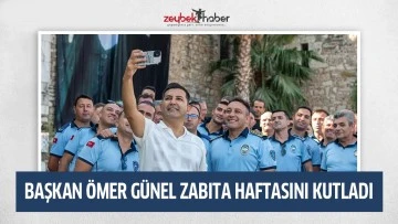 BAŞKAN &Ouml;MER G&Uuml;NEL ZABITA HAFTASINI KUTLADI