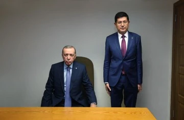 Başkan &Ouml;zcan, Cumhurbaşkanı Erdoğan ile g&ouml;r&uuml;şt&uuml;