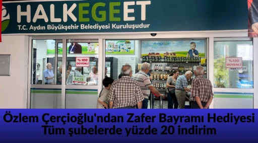 Başkan &Ouml;zlem &Ccedil;er&ccedil;ioğlu&rsquo;ndan m&uuml;jde / T&uuml;m Halk Ege Et şubelerinde y&uuml;zde 20 indirim!