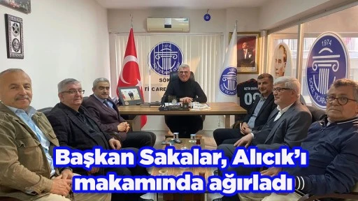 Başkan Sakalar, Alıcık&rsquo;ı makamında ağırladı