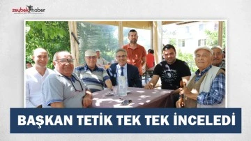 BAŞKAN TETİK TEK TEK İNCELEDİ