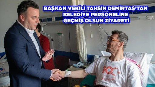  BAŞKAN VEKİLİ TAHSİN DEMİRTAŞ&rsquo;TAN BELEDİYE PERSONELİNE GE&Ccedil;MİŞ OLSUN ZİYARETİ