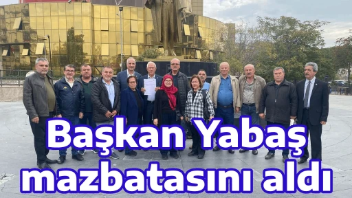 Başkan Yabaş mazbatasını aldı