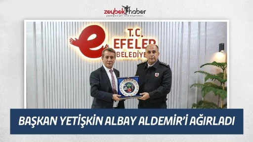 BAŞKAN YETİŞKİN ALBAY ALDEMİR&rsquo;İ AĞIRLADI
