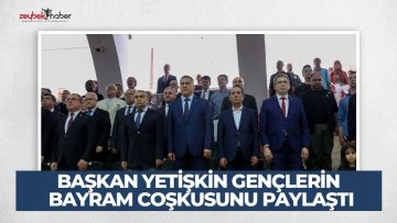 BAŞKAN YETİŞKİN GEN&Ccedil;LERİN BAYRAM COŞKUSUNU PAYLAŞTI
