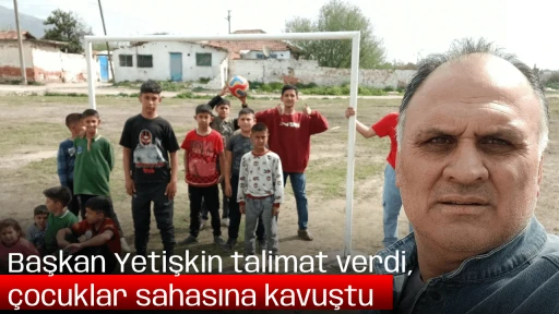 Başkan Yetişkin talimat verdi, &ccedil;ocuklar sahasına kavuştu