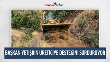 BAŞKAN YETİŞKİN &Uuml;RETİCİYE DESTEĞİNİ S&Uuml;RD&Uuml;R&Uuml;YOR
