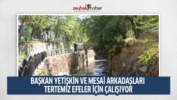 BAŞKAN YETİŞKİN VE MESAİ ARKADAŞLARI TERTEMİZ EFELER İ&Ccedil;İN &Ccedil;ALIŞIYOR
