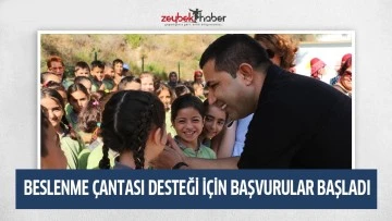 BESLENME &Ccedil;ANTASI DESTEĞİ İ&Ccedil;İN BAŞVURULAR BAŞLADI