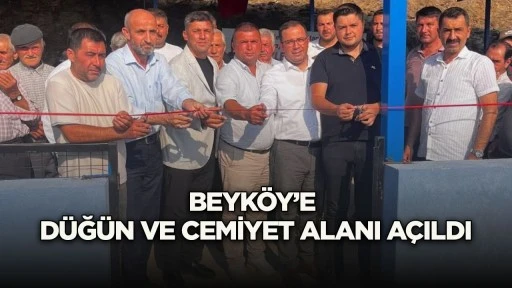 Beyk&ouml;y&rsquo;e D&uuml;ğ&uuml;n ve Cemiyet Alanı A&ccedil;ıldı