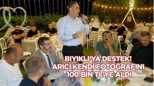 Bıyıklı'ya destek! Arıcı kendi fotoğrafını 100 bin TL'ye aldı