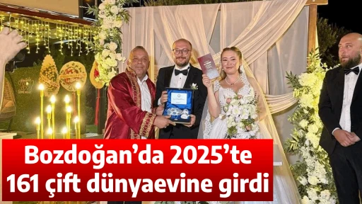 Bozdoğan&rsquo;da 2025&rsquo;te 161 &ccedil;ift d&uuml;nyaevine girdi