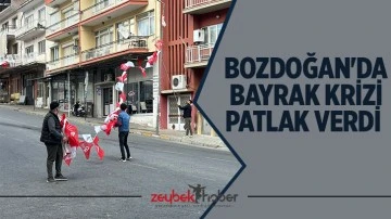Bozdoğan'da bayrak krizi patlak verdi&nbsp;
