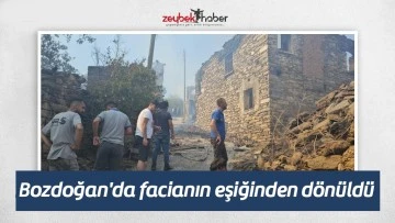 Bozdoğan'da facianın eşiğinden d&ouml;n&uuml;ld&uuml;