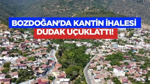Bozdoğan'da kantin ihalesi dudak u&ccedil;uklattı!