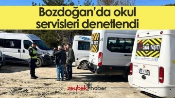 Bozdoğan&rsquo;da okul servisleri denetlendi
