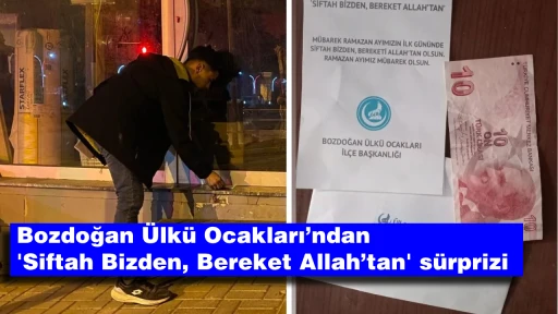 Bozdoğan &Uuml;lk&uuml; Ocakları&rsquo;ndan 'Siftah Bizden, Bereket Allah&rsquo;tan' s&uuml;rprizi