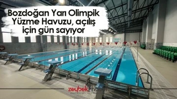 Bozdoğan Yarı Olimpik Y&uuml;zme Havuzu, a&ccedil;ılış i&ccedil;in g&uuml;n sayıyor