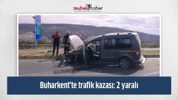 Buharkent'te trafik kazası: 2 yaralı