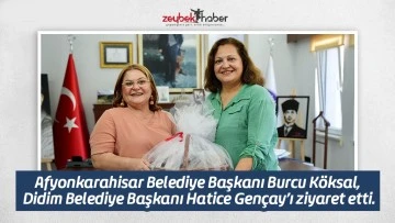BURCU KÖKSAL&rsquo;DAN, BAŞKAN HATİCE GENÇAY&rsquo;A ZİYARET