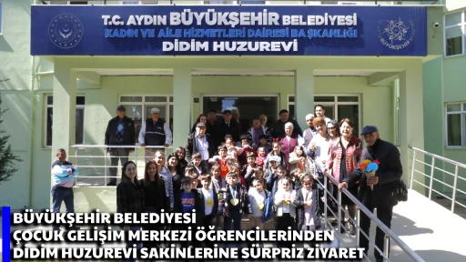 B&Uuml;Y&Uuml;KŞEHİR BELEDİYESİ &Ccedil;OCUK GELİŞİM MERKEZİ &Ouml;ĞRENCİLERİNDEN DİDİM HUZUREVİ SAKİNLERİNE S&Uuml;RPRİZ ZİYARET