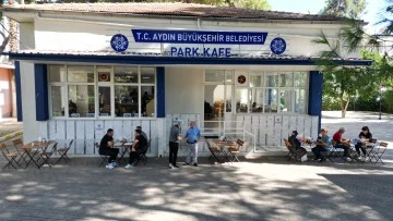 B&uuml;y&uuml;kşehir Belediyesi'nin hizmete a&ccedil;tığı 'Park Kafe' vatandaşların uğrak noktası oldu