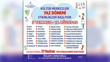 B&uuml;y&uuml;kşehir Belediyesi'nin yaz kursları başlıyor