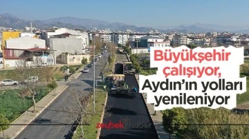 B&uuml;y&uuml;kşehir &ccedil;alışıyor, Aydın&rsquo;ın yolları yenileniyor