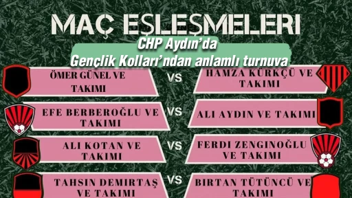 CHP Aydın&rsquo;da Gen&ccedil;lik Kolları&rsquo;ndan anlamlı turnuva