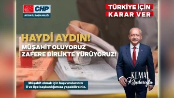 CHP AYDIN VATANDAŞLARA SESLENDİ: "M&Uuml;ŞAHİT OLUYORUZ, ZAFERE BİRLİKTE Y&Uuml;R&Uuml;YORUZ"